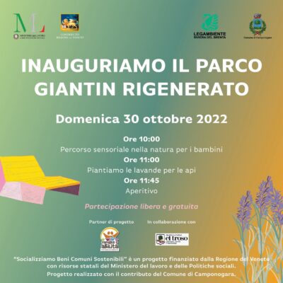 Inauguriamo il parco Giantin rigenerato